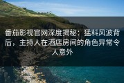 番茄影视官网深度揭秘：猛料风波背后，主持人在酒店房间的角色异常令人意外