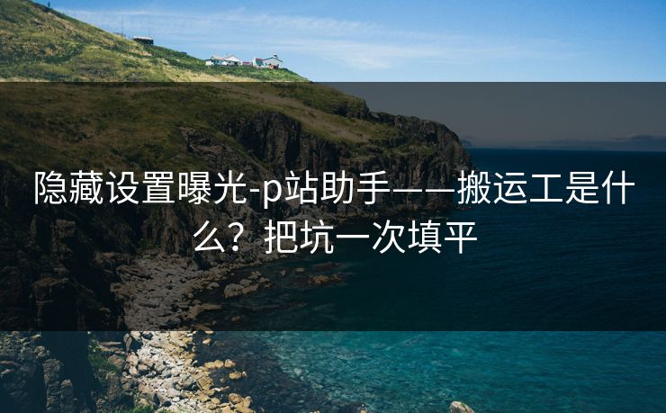 隐藏设置曝光-p站助手——搬运工是什么？把坑一次填平